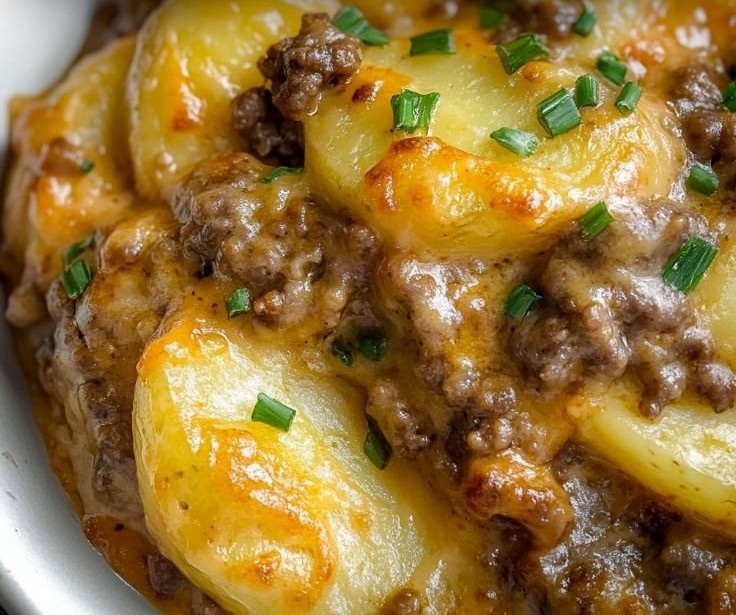 Crockpot Hamburger Potato Casserole