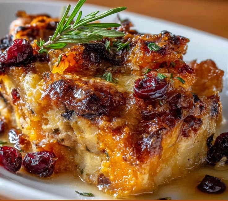 Sweet Potato & Cranberry Gratin