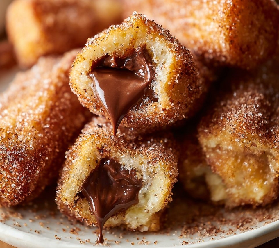 Homemade Churro Bites with Nutella