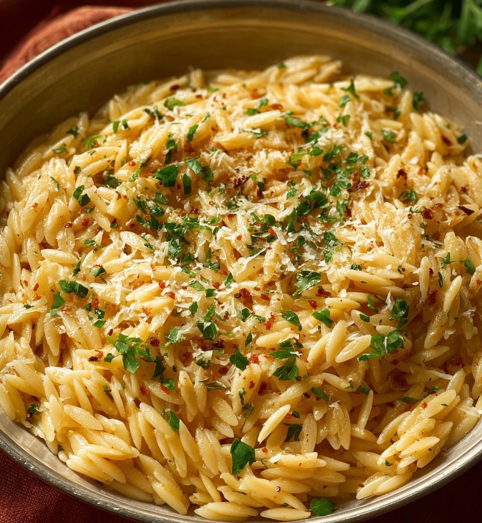 Garlic Parmesan Orzo