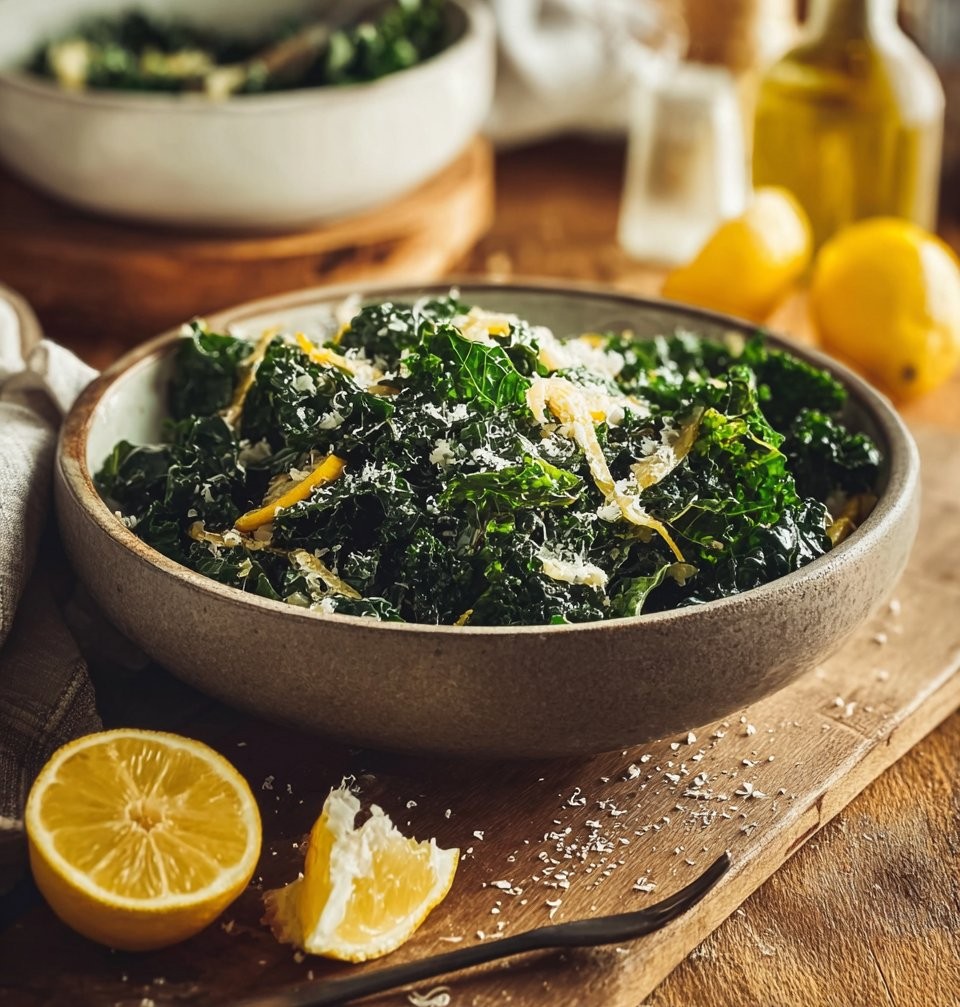 Lemon Parm Kale Salad