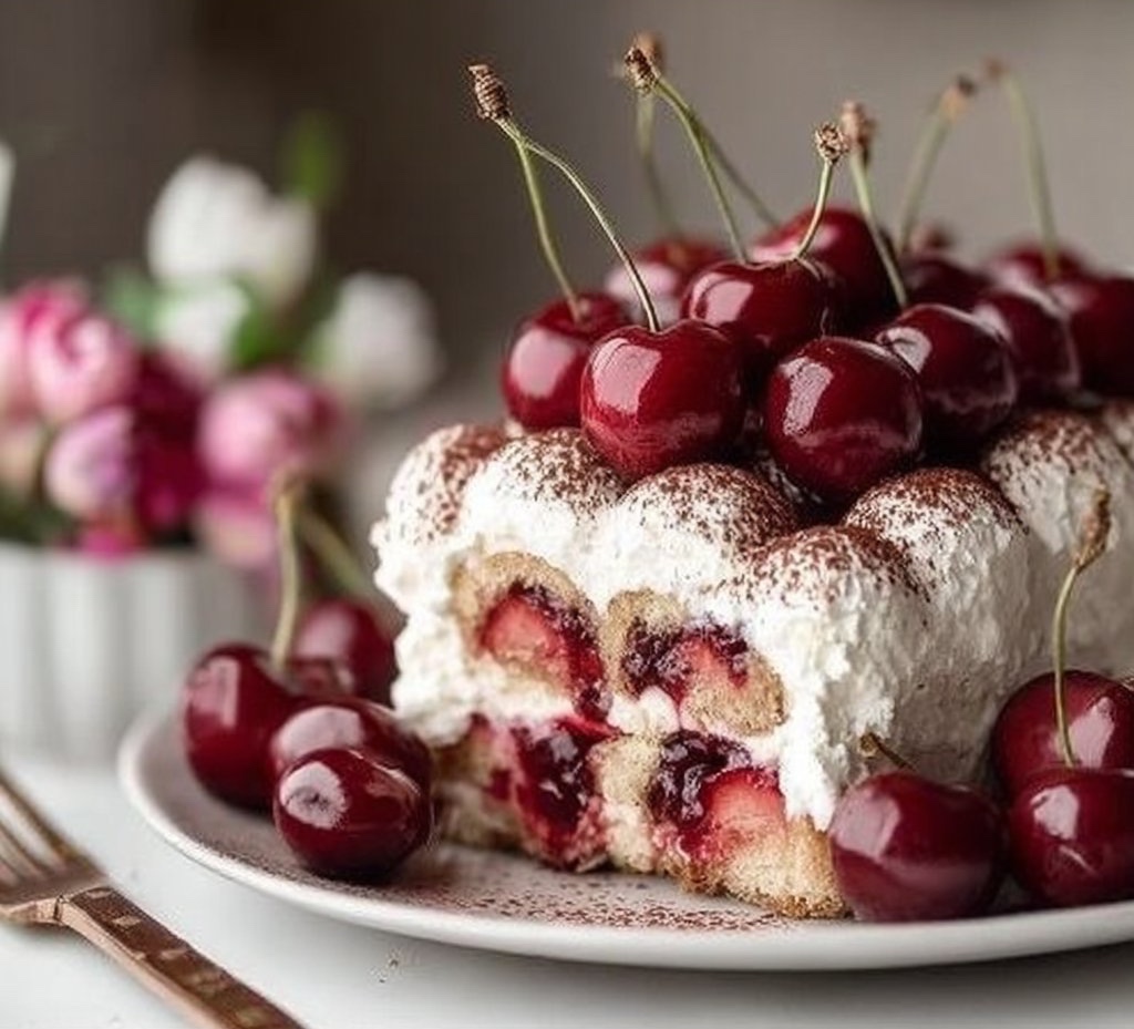 Cherry Amaretto Tiramisu