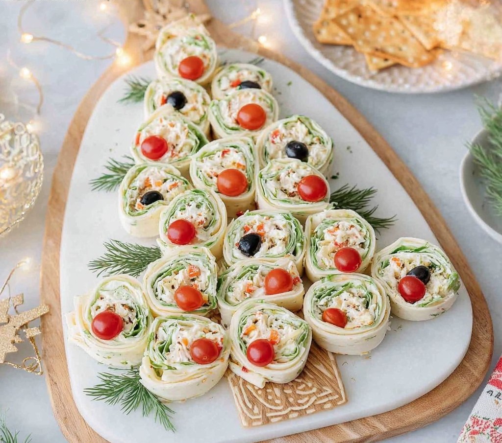 Pinwheel Christmas Tree Appetizer