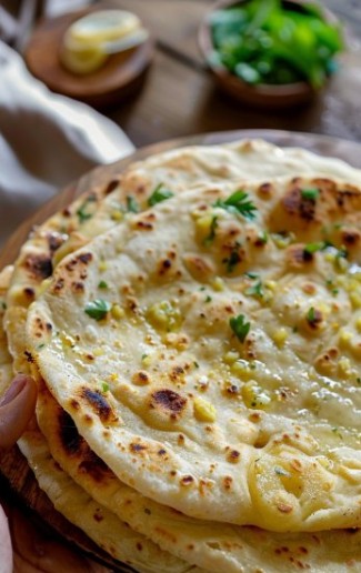 Pan plano vegano de papa