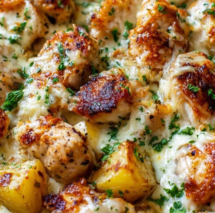 Garlic Parmesan Chicken and Potatoes