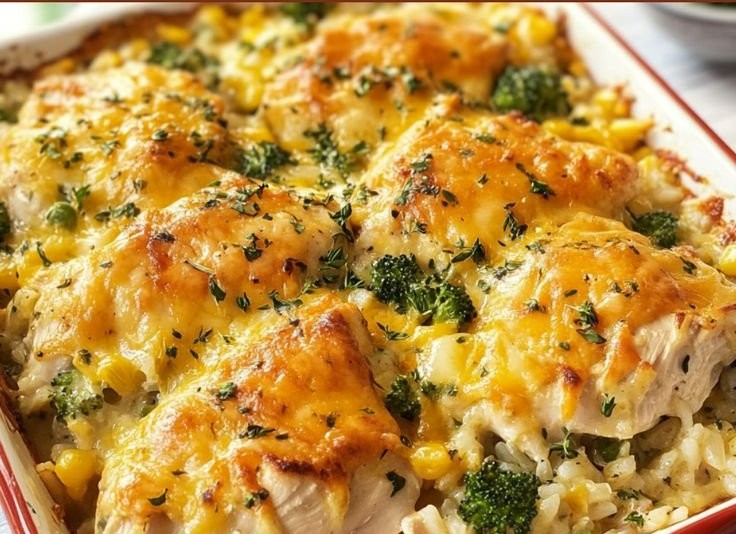 Creamy Chicken and Rice Bake