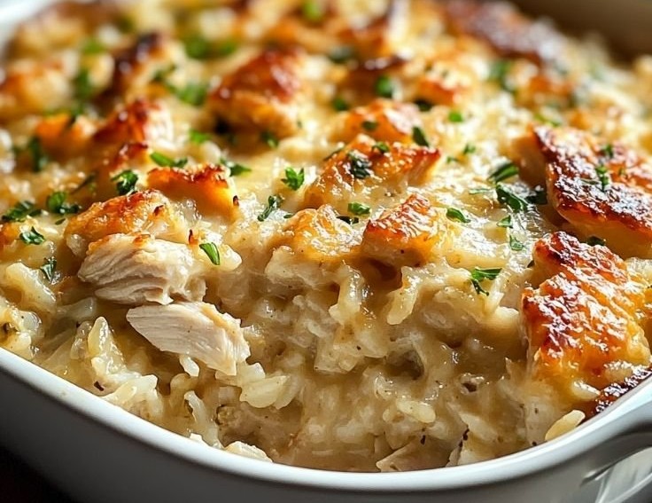 Creamy Chicken & Rice Casserole