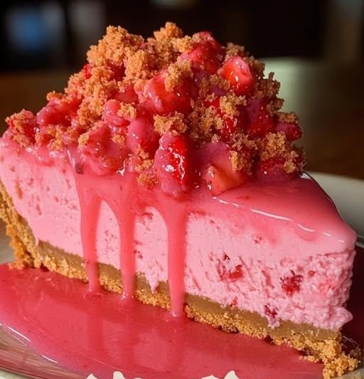 Strawberry Crunch Cheesecake