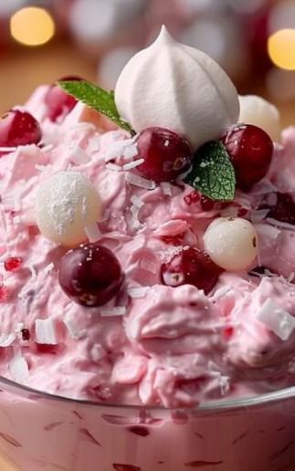 Cranberry Fluff: A Cloud of Sweet, Tangy Heaven!