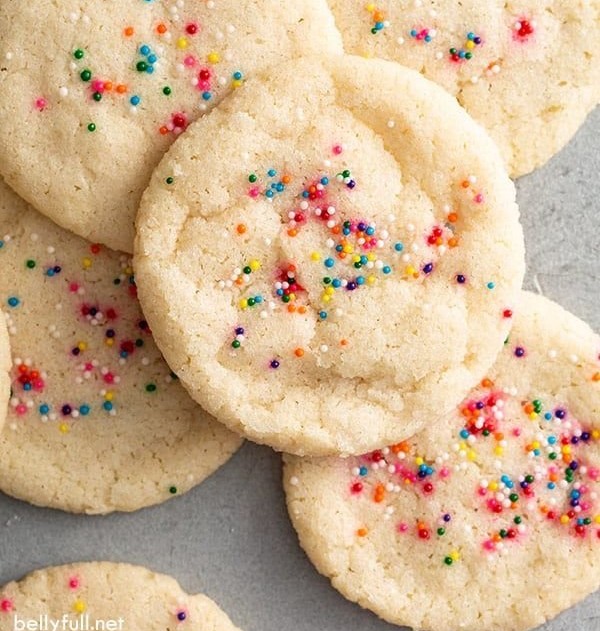 Quick and easy sugar cookies made with only 3 pantry ingredients and no egg! So simple and foolproof, you…