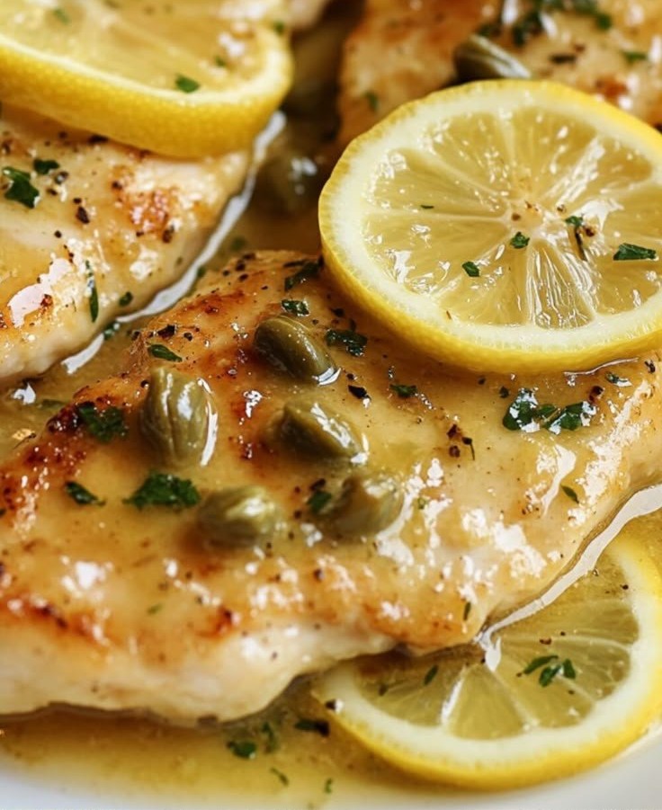 Crock Pot Lemony Chicken Piccata