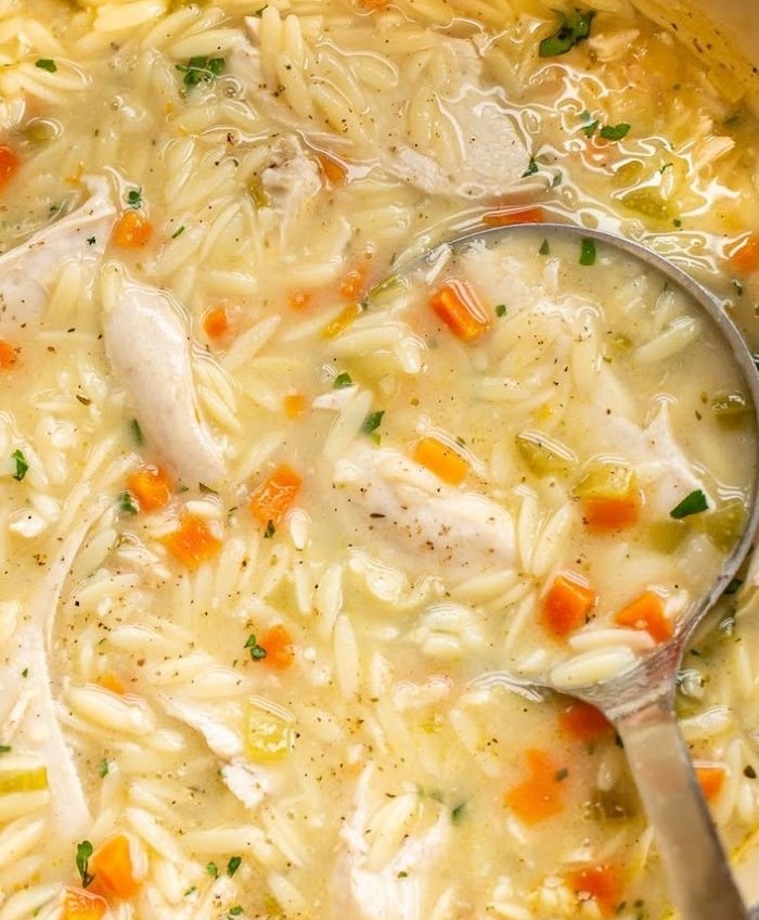 Easy Lemon Chicken Orzo Soup