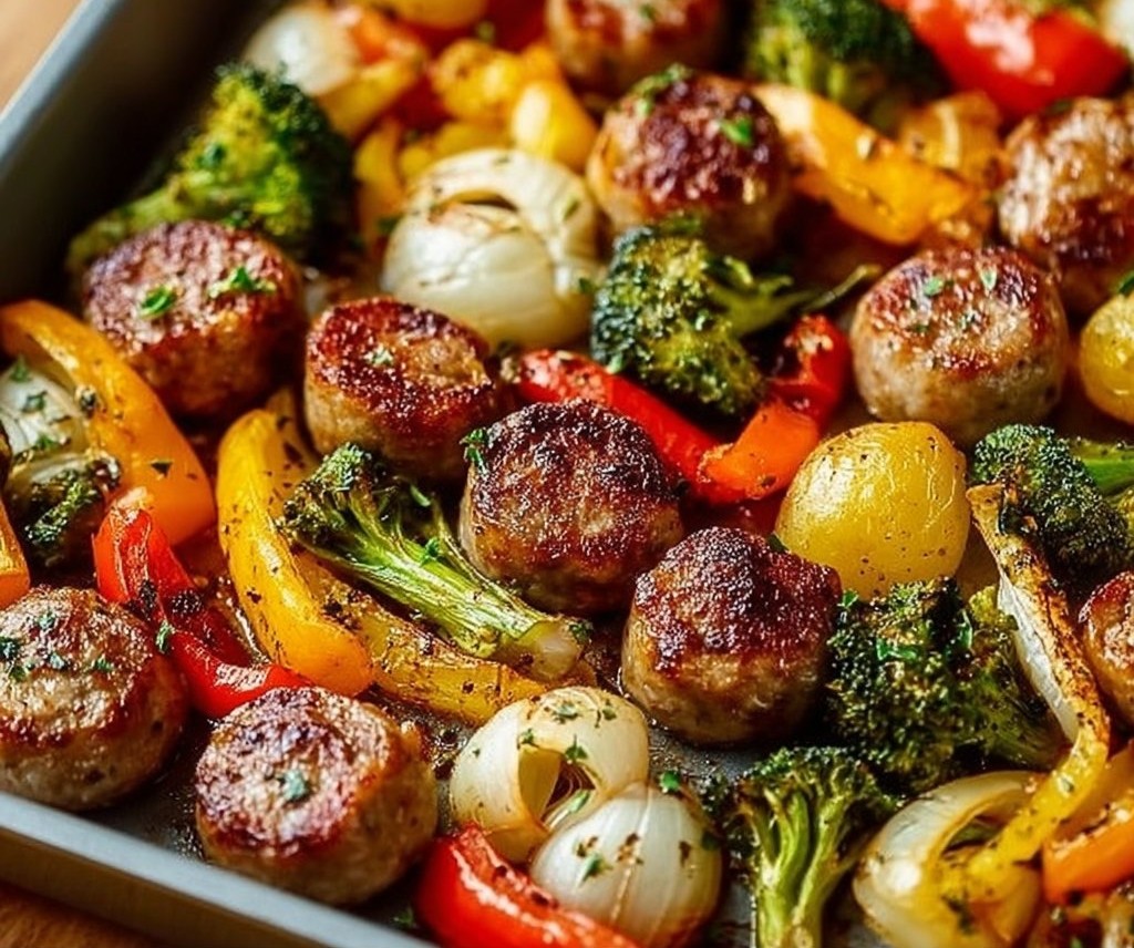 Sheet Pan Sausage and Veggies