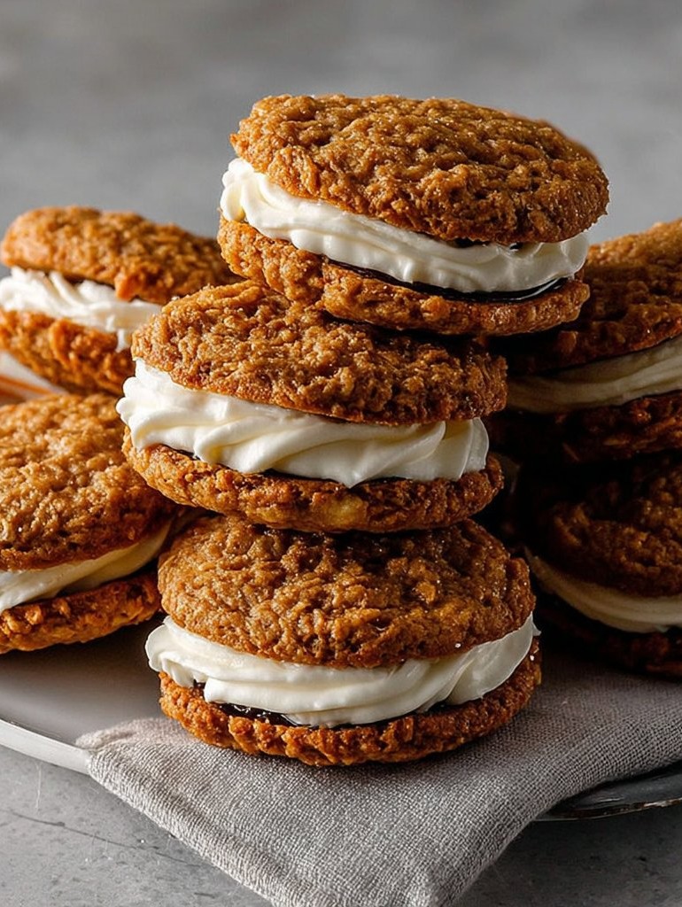 Pumpkin Oatmeal Cream Pies