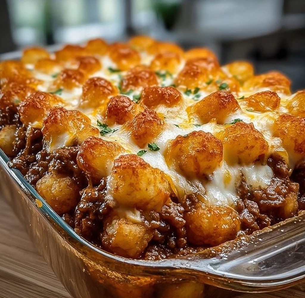 Chili Cheese Tater Tot Casserole: A Family Favorite Dish!