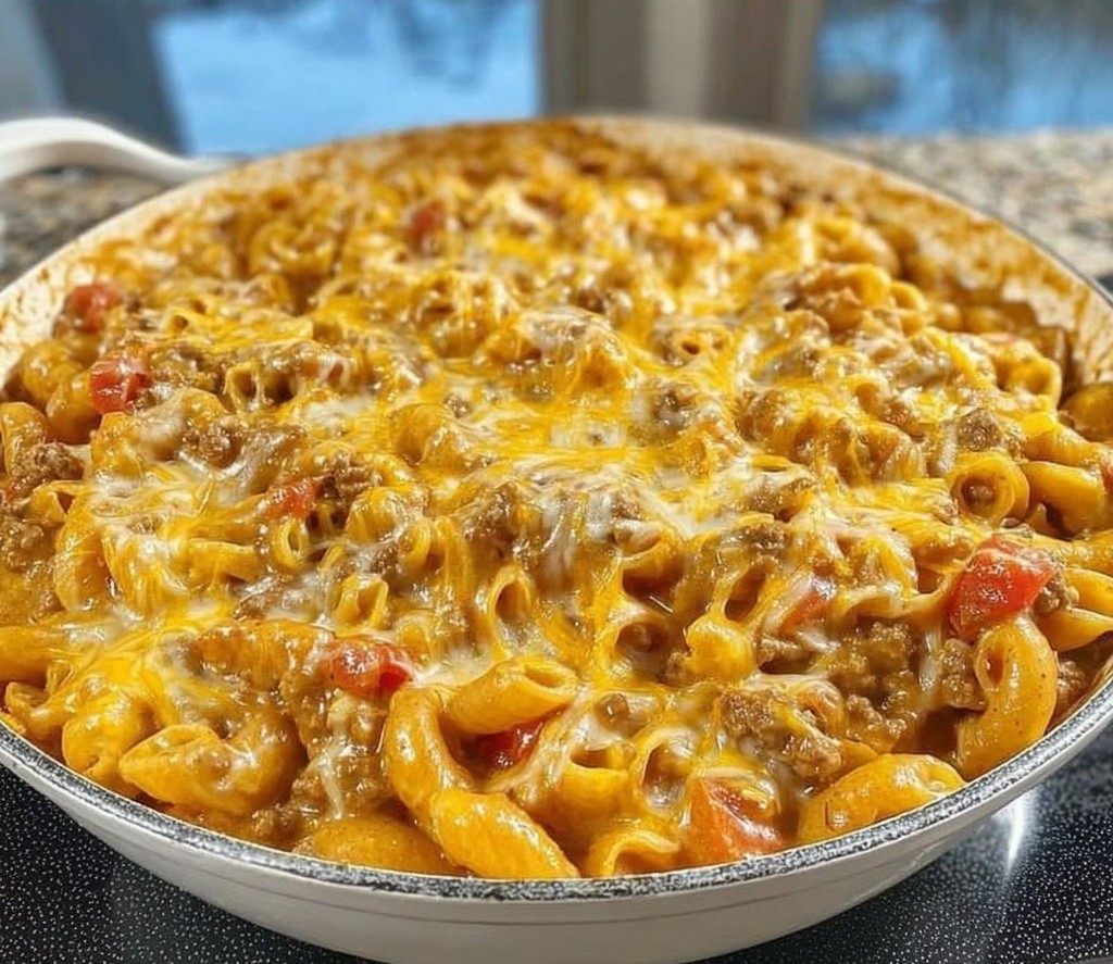 One Pot Cheesy Taco Mac