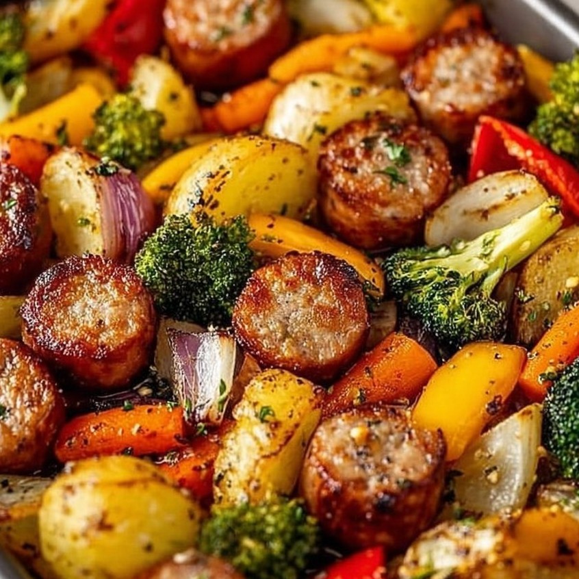 Sheet Pan Sausage and Veggies