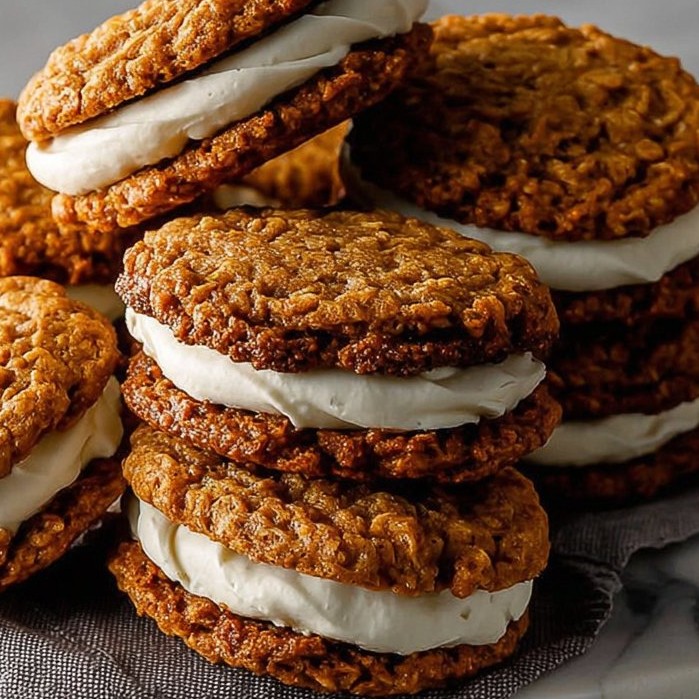 Pumpkin Oatmeal Cream Pies