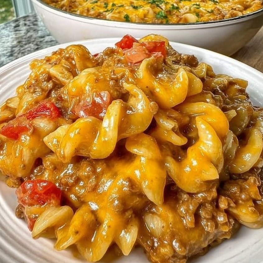 One Pot Cheesy Taco Mac