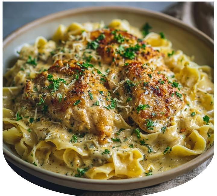 Chicken with Buttered Noodles