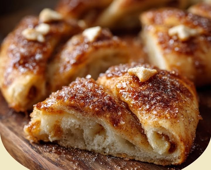 Cinnamon-Sugar Crescent Roll Pizza