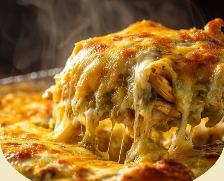 Green Chile Chicken Enchilada Casserole