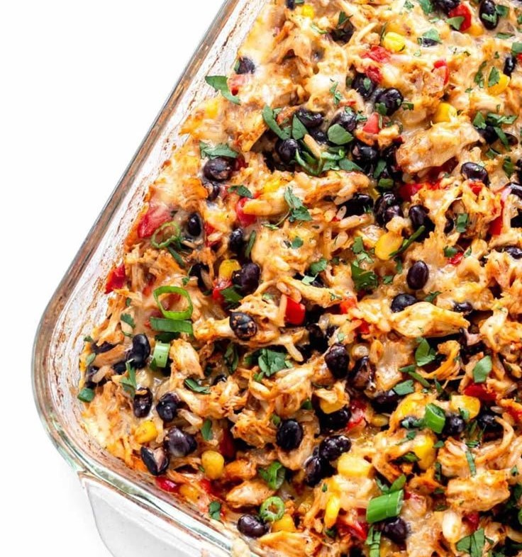 Easy Chicken Burrito Casserole