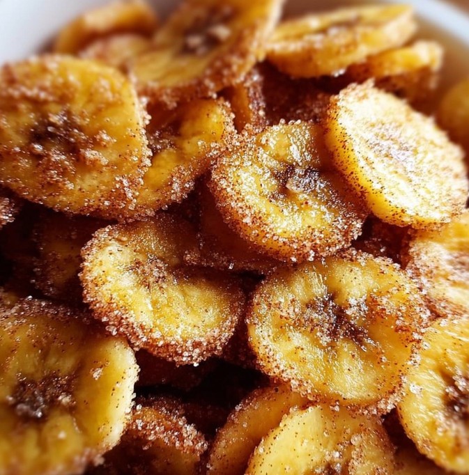Cinnamon-Sugar Air Fryer Banana Chips