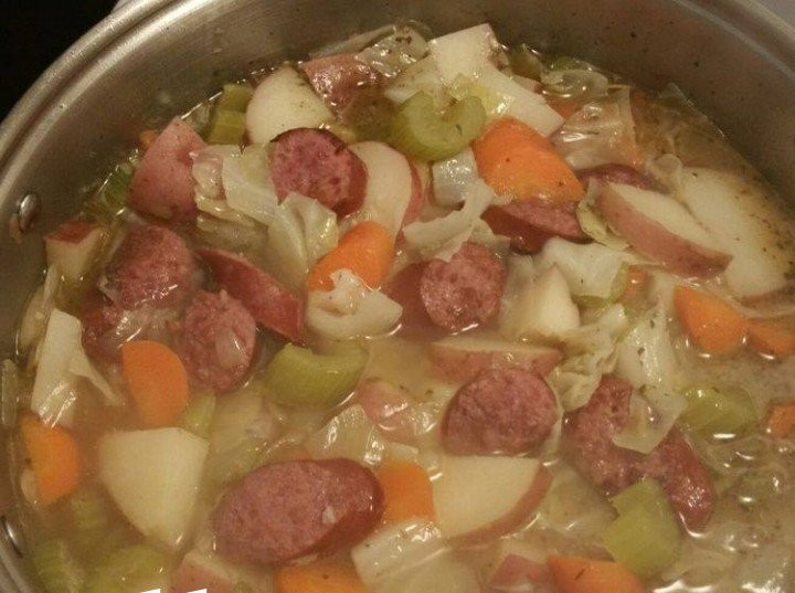 Instant Pot Cabbage Sausage and Potato Soup