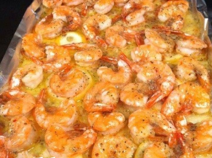 Lemon Butter Baked Shrimp