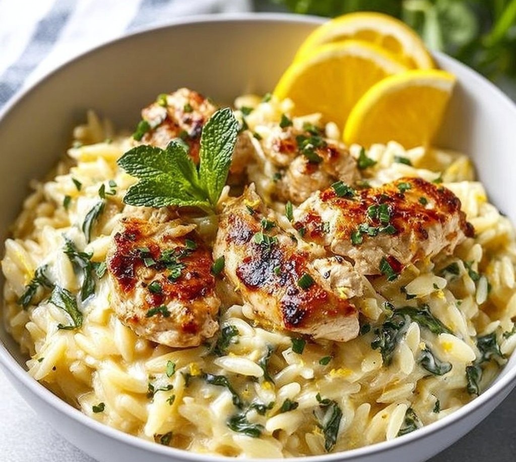 Lemon Chicken Orzo