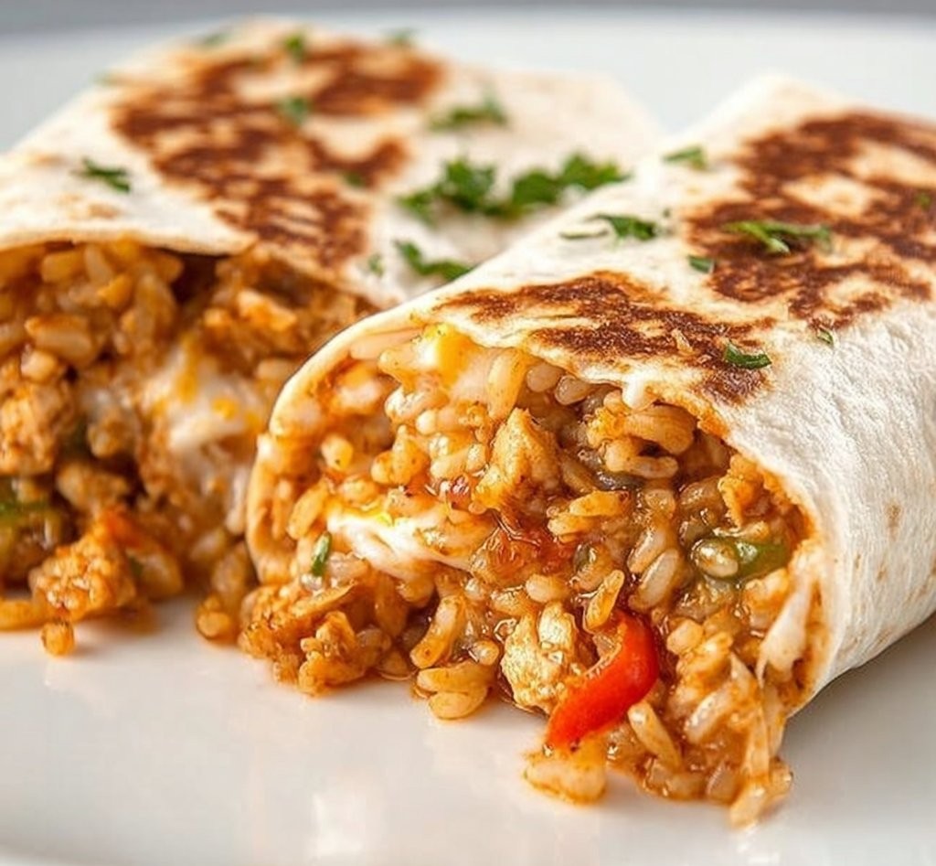 Cheesy Chicken Burritos