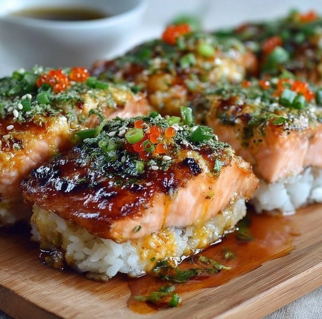 Spicy Salmon Sushi Bake Recipe