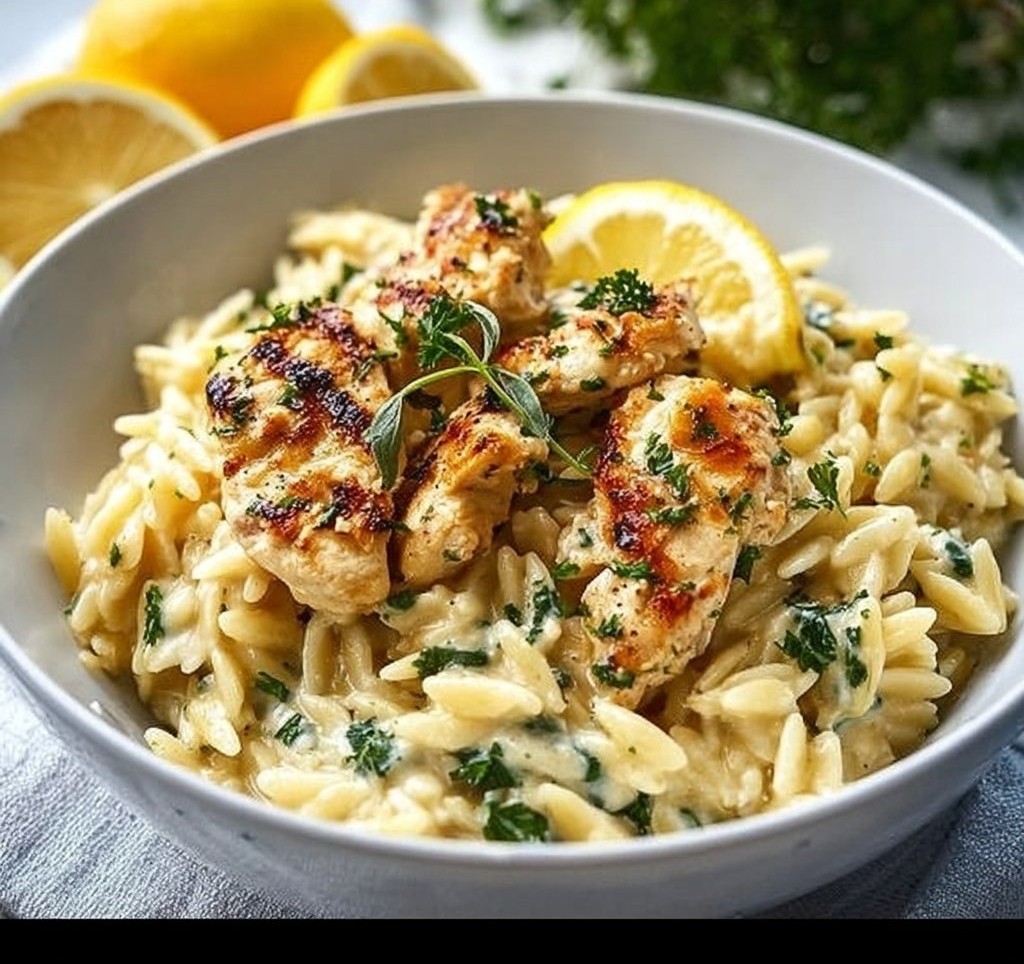 Lemon Chicken Orzo