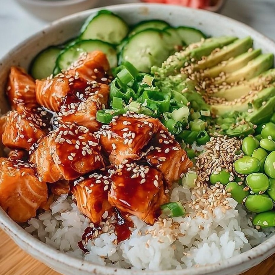Honey Sriracha Salmon Bowls: A Sweet and Spicy Delight
