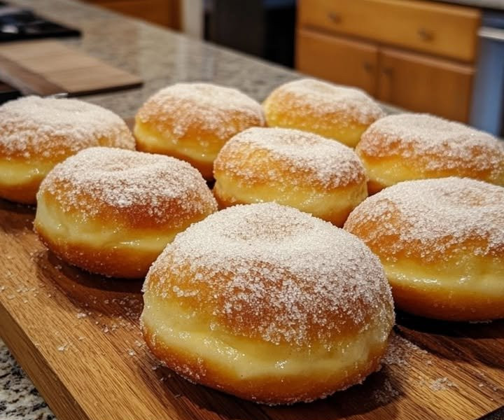 Berliner (mit Marmelade gefüllter Krapfen)