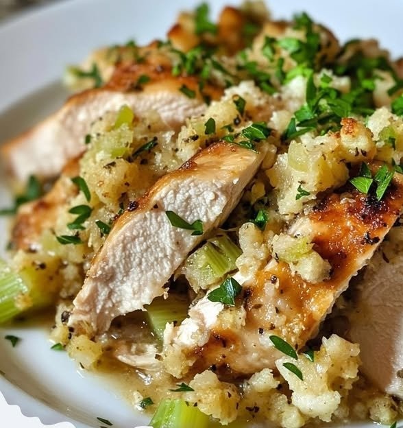 Crockpot Chicken & Stuffing