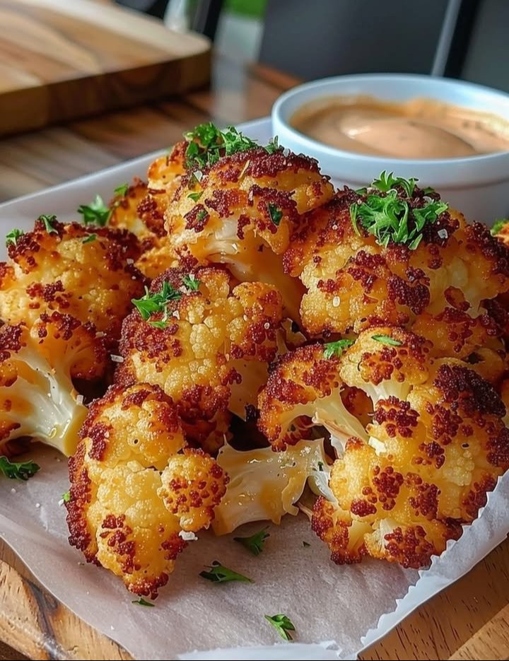 Keto Air-fried Crispy Cauliflower