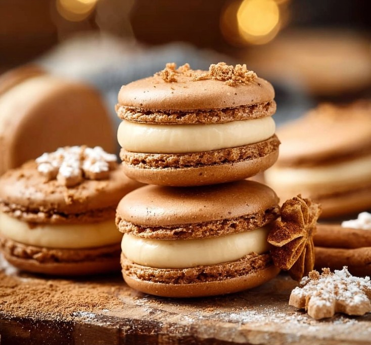 Gingerbread Macarons