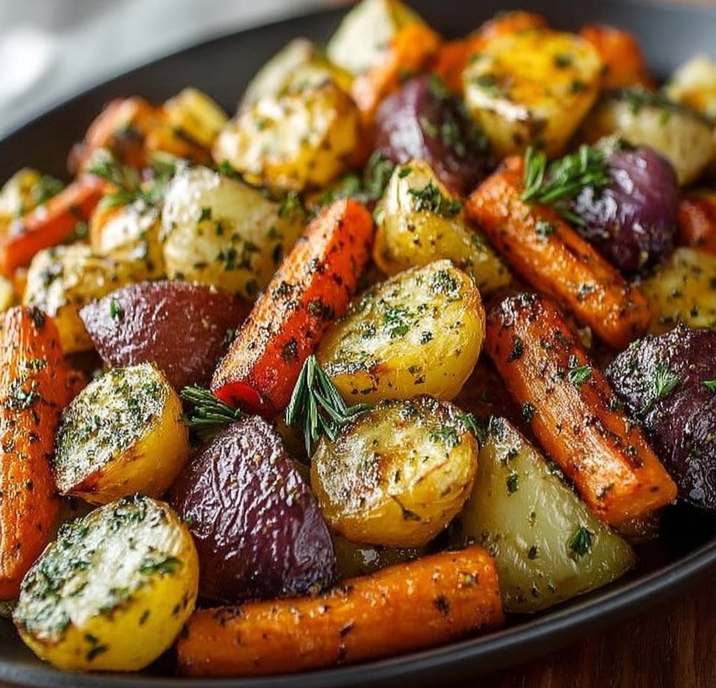 Garlic Herb Roasted Veggies