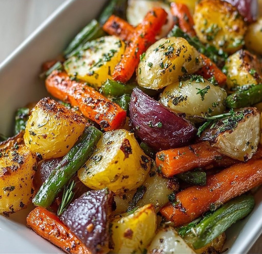 Garlic Herb Roasted Veggies