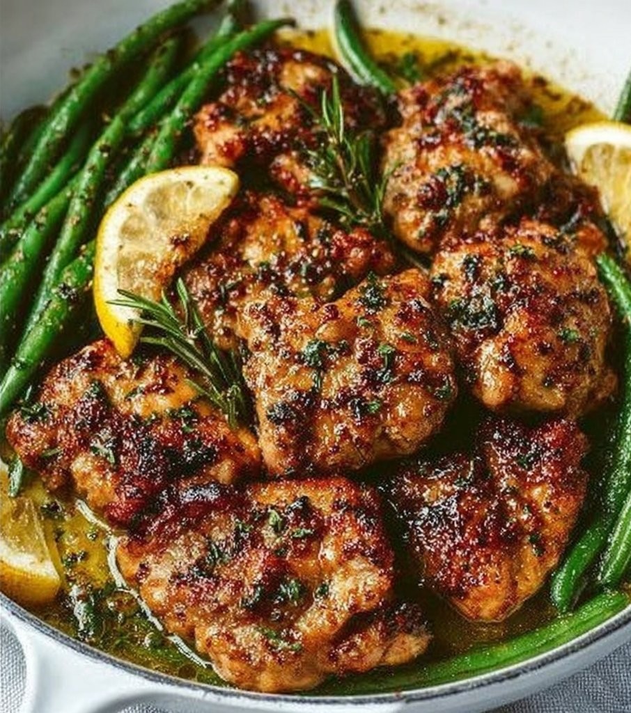 Lemon Garlic Butter Chicken Thighs