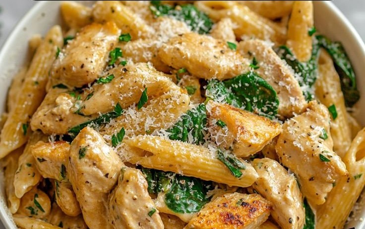 Creamy Garlic Parmesan Chicken Pasta
