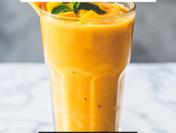 Cottage Cheese Mango Smoothie