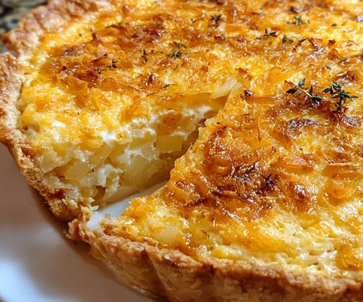 Cheddar Vidalia Onion Pie
