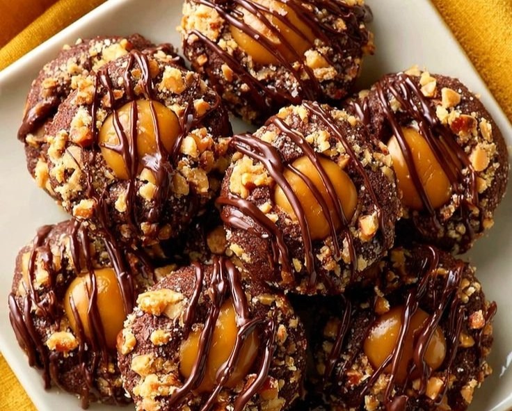 Homemade Caramel Thumbprint Cookies