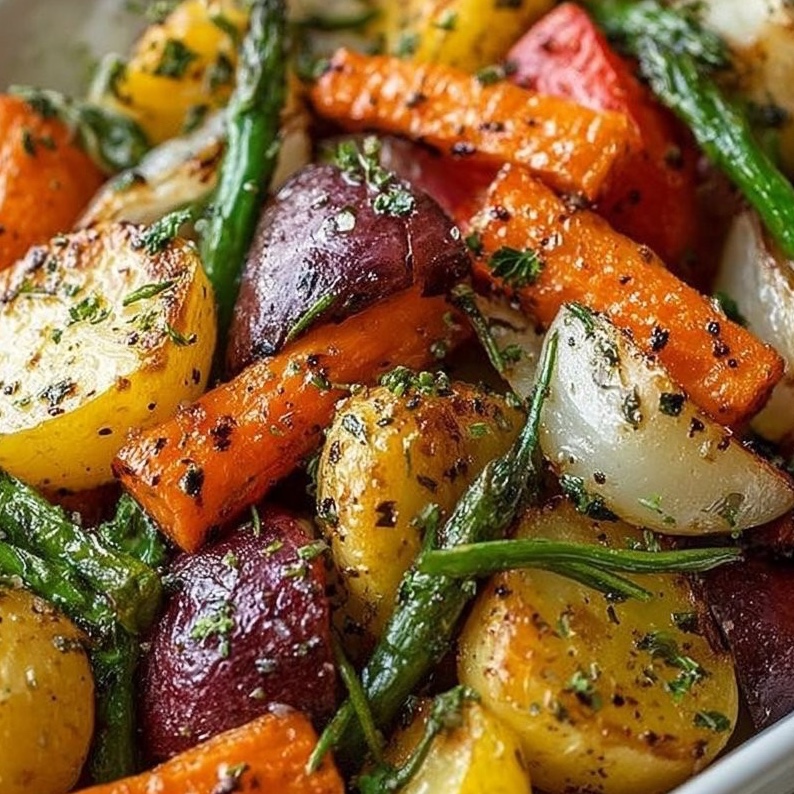 Garlic Herb Roasted Veggies