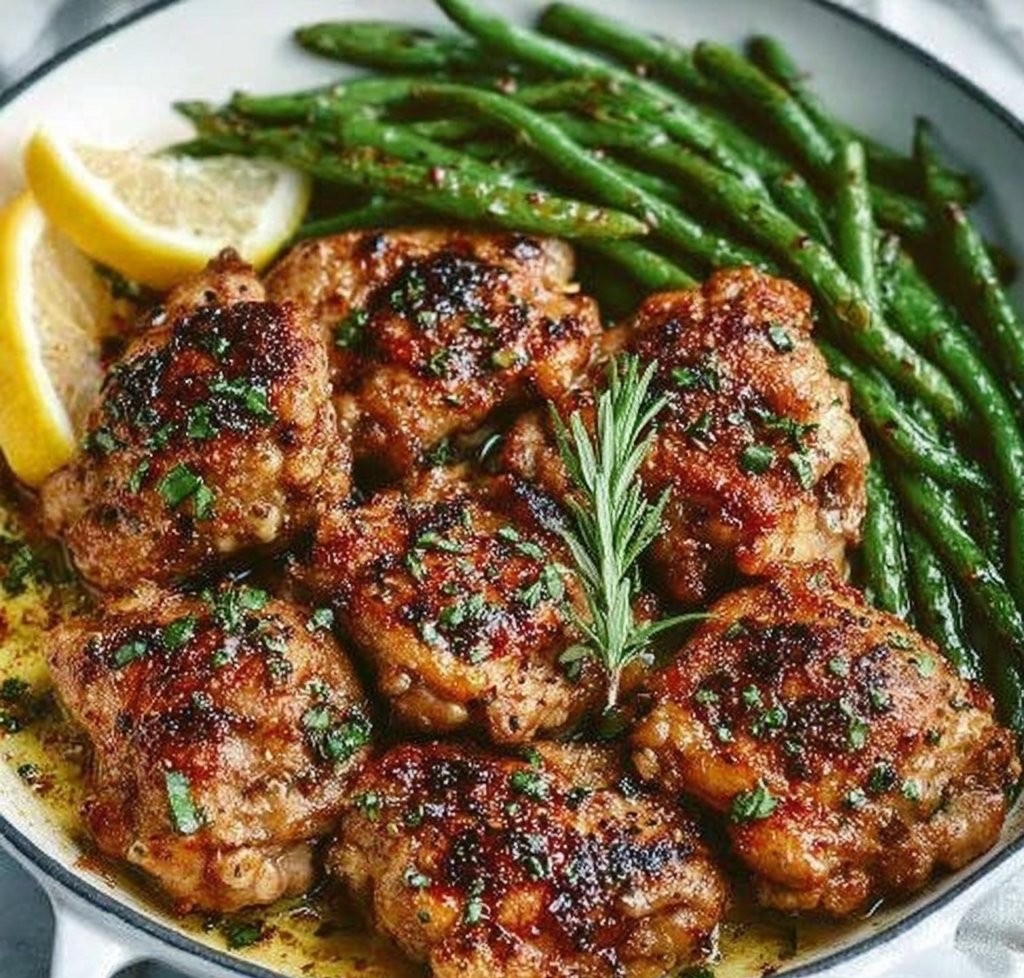 Lemon Garlic Butter Chicken Thighs