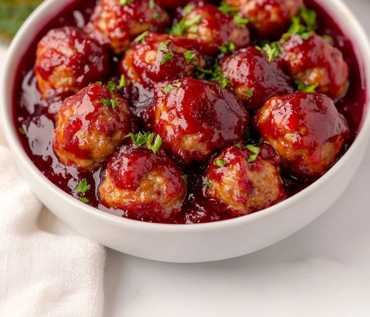 Christmas Cranberry Meatballs