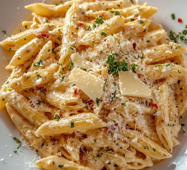 One Pot Creamy Garlic Pasta